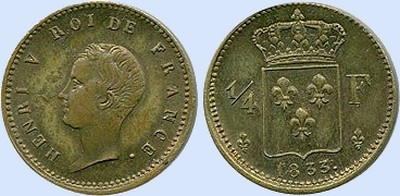 Quart de Franc HENRI V